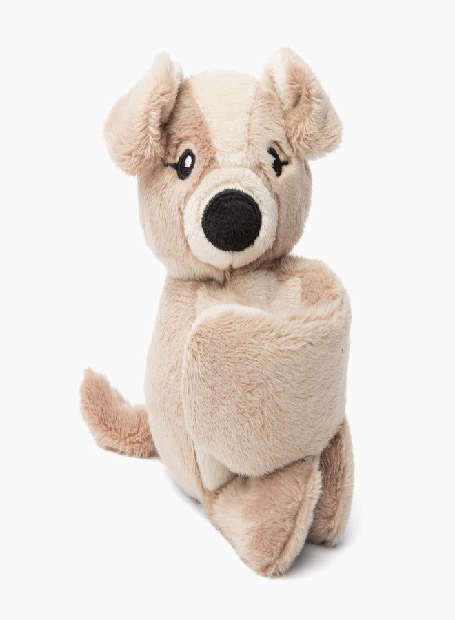 سوار HUGIMALS Hug Babies Charlie The Puppy الصغير اللطيف المصنوع من القطيفة للأطفال | ناعم ومريح، رفيق مثالي للسفر والمدرسة والمغامرات، مناسب للأطفال من عمر سنتين فما فوق - Image 1